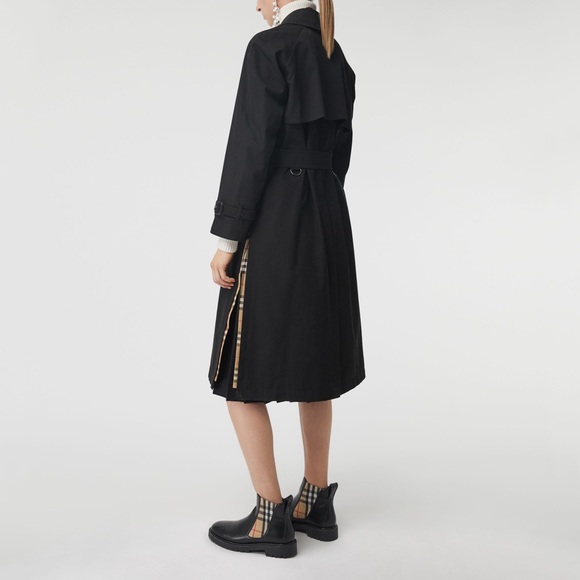 New Burberry Side-slit Tropical Gabardine Trench - Picture 6 of 6